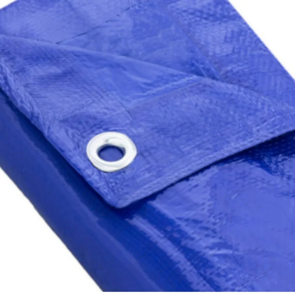 Lona de Polietileno Azul Com Ilhos Metalico 10X8M Thompson 1227