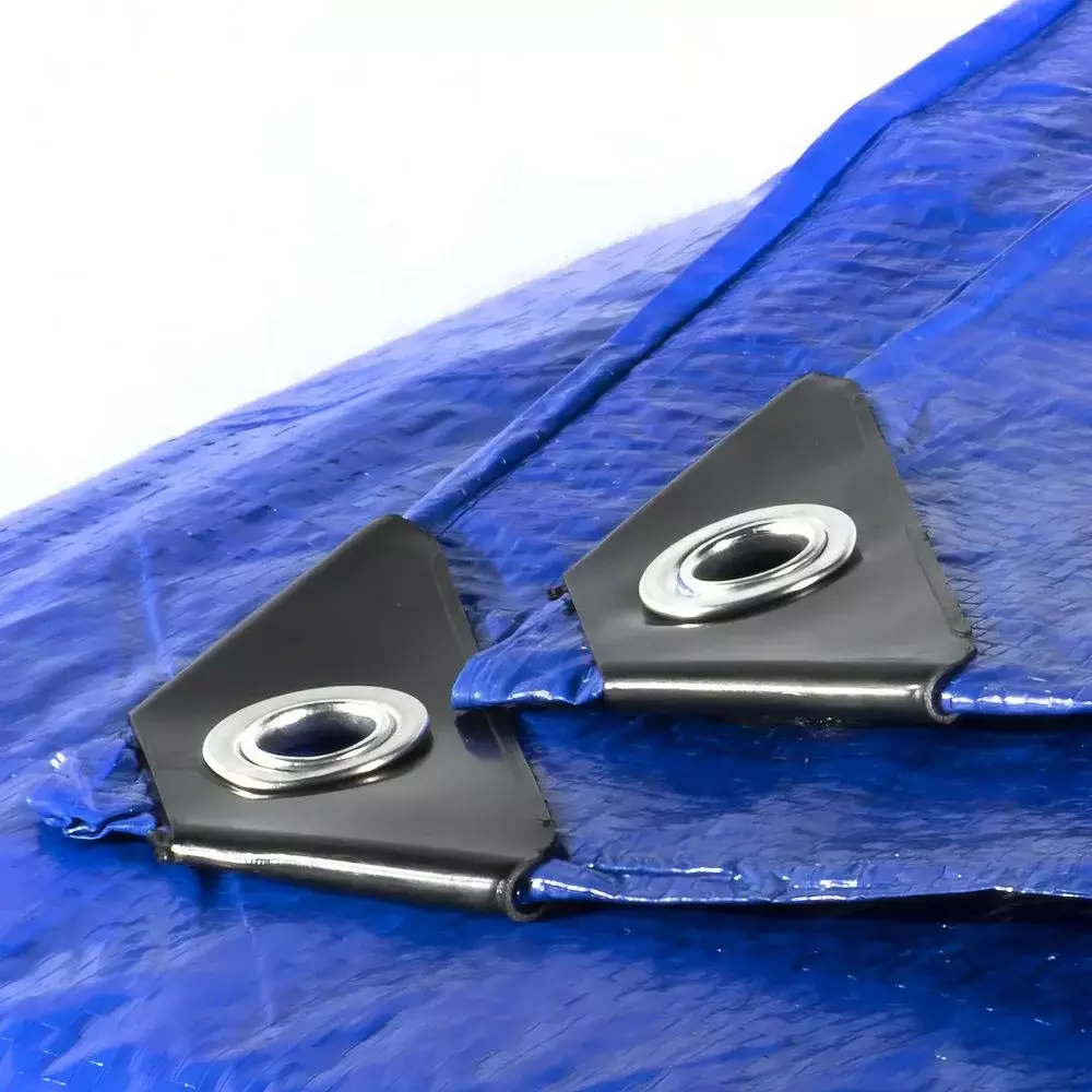 Lona de Polietileno Azul Com Ilhos Metalico 2X2M Rexon 100 MICRAS