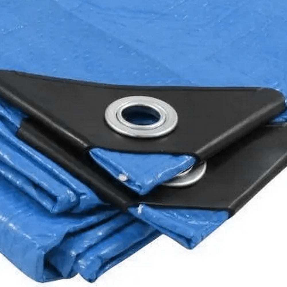 Lona de Polietileno Azul Com Ilhos Metalico 3X4M Rexon 100 MICRAS