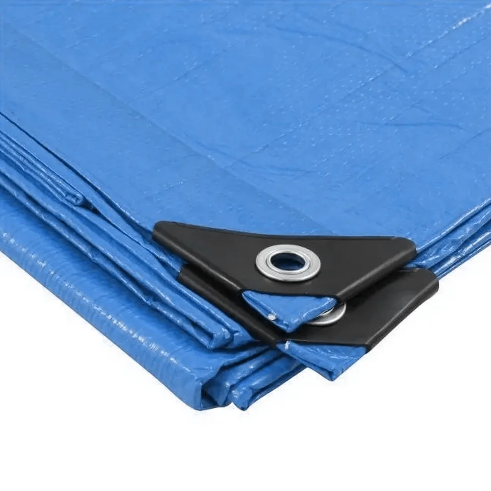 Lona de Polietileno Azul Com Ilhos Metalico 3X4M Rexon 100 MICRAS