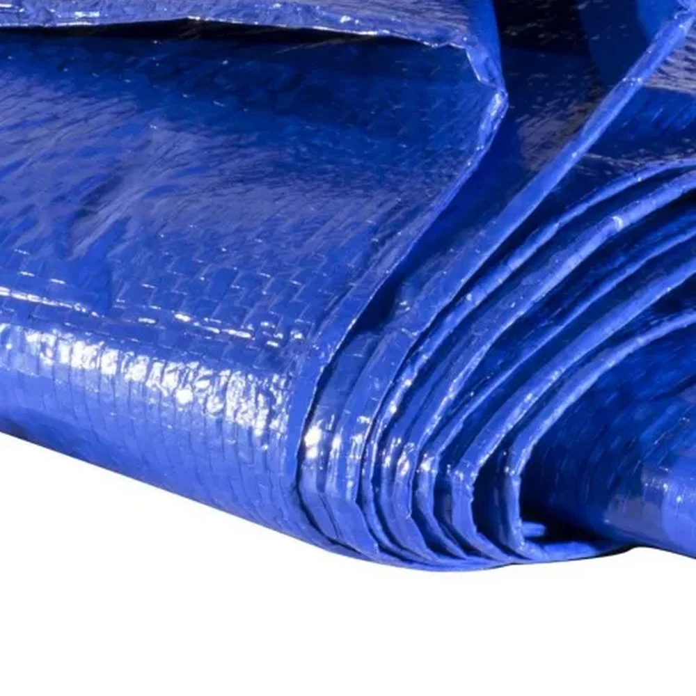 Lona de Polietileno Azul Com Ilhos Metalico 4X4M Thompson 1216
