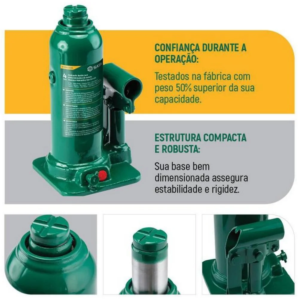 Macaco Hidraulico Garrafa 4T Sata ST97802ASC