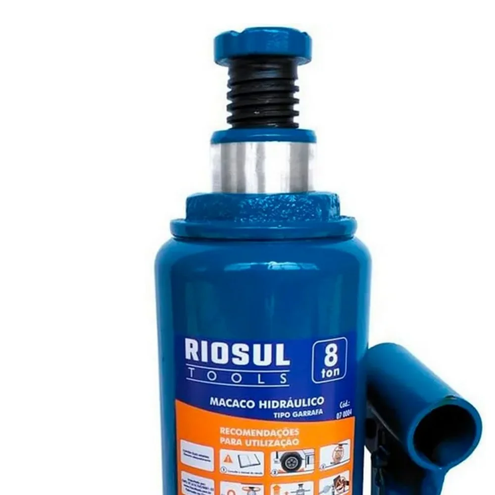 Macaco Hidraulico Garrafa 8T Riosul R070004