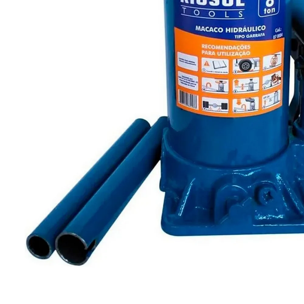 Macaco Hidraulico Garrafa 8T Riosul R070004