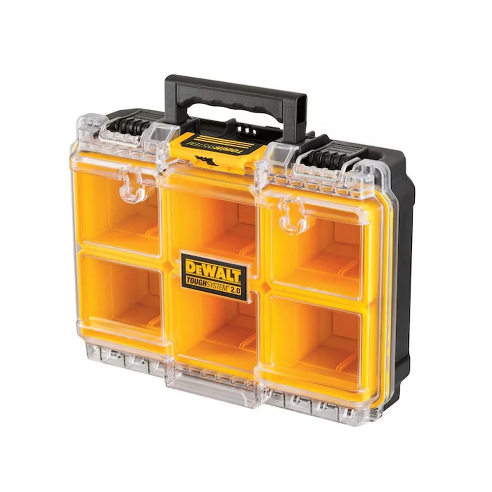 Maleta Plastica Organizadora Toughsystem 2.0 Tampa Transparente para Ferramentas 50X14X10CM Dewalt DWST08020
