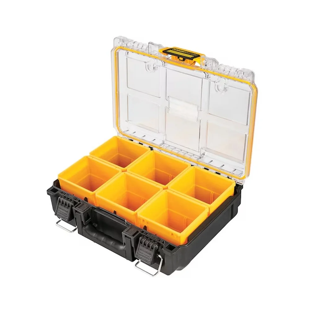 Maleta Plastica Organizadora Toughsystem 2.0 Tampa Transparente para Ferramentas 50X14X10CM Dewalt DWST08020