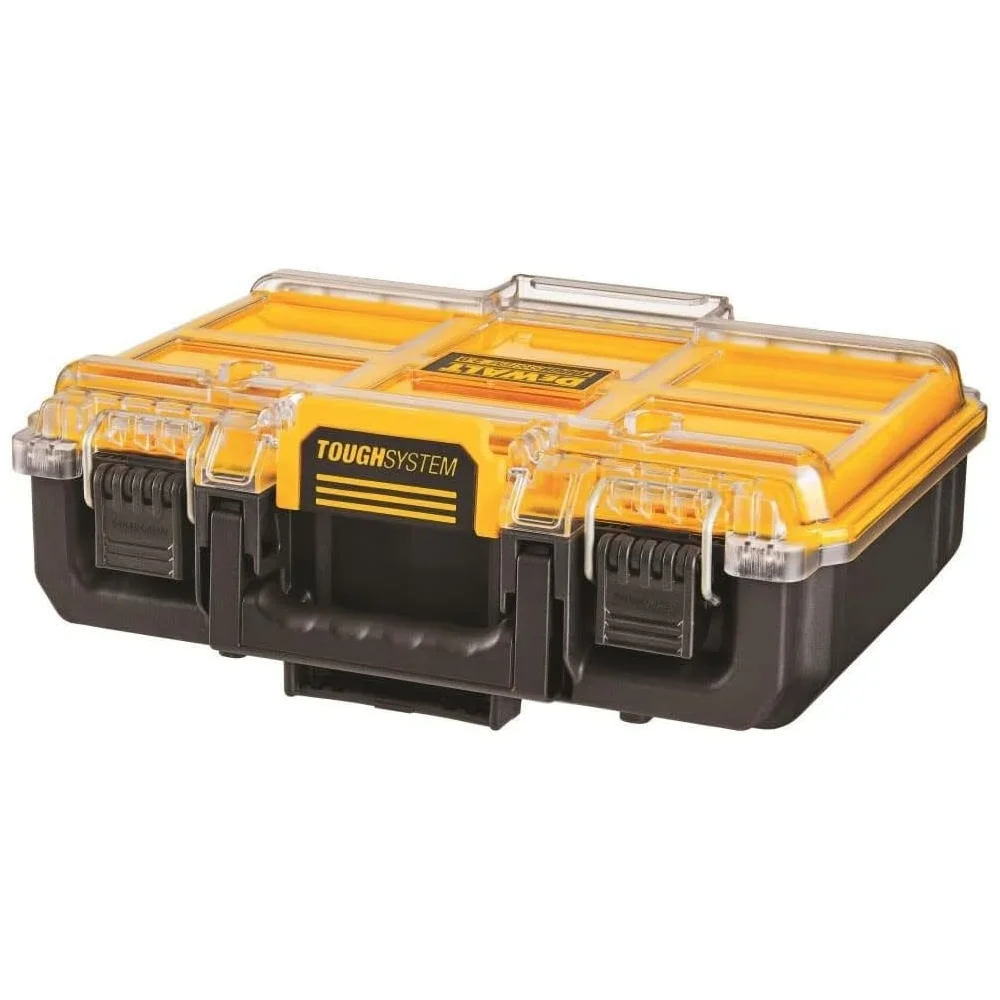 Maleta Plastica Organizadora Toughsystem 2.0 Tampa Transparente para Ferramentas 50X14X10CM Dewalt DWST08020