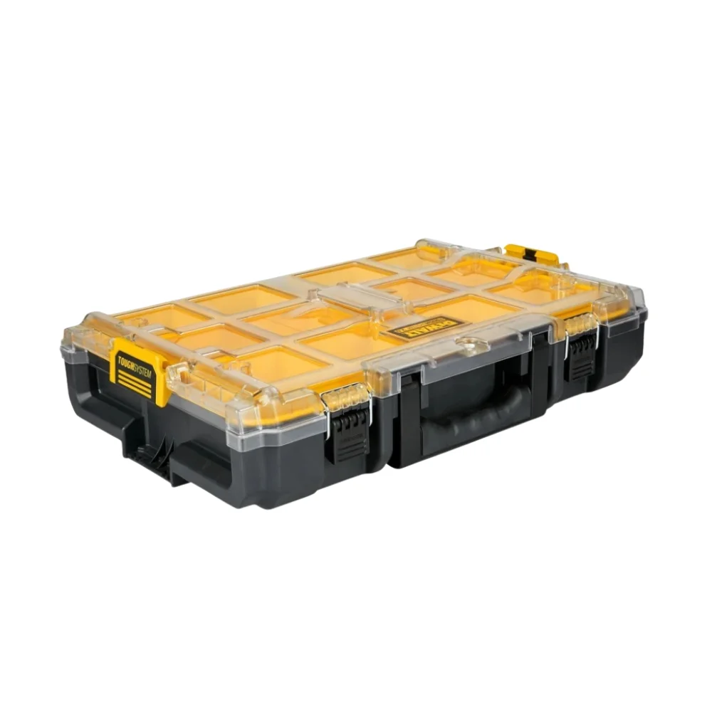 Maleta Plastica Organizadora Toughsystem 2.0 Tampa Transparente para Ferramentas 53X37X13CM Dewalt DWST08040