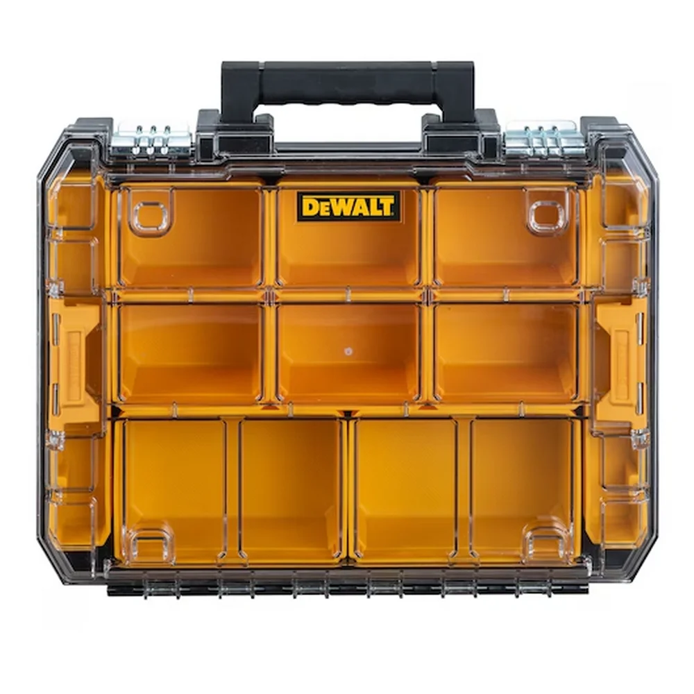 Maleta Plastica Organizadora Tstak Tampa Transparente para Ferramentas 47X31X15CM Dewalt DWST17805
