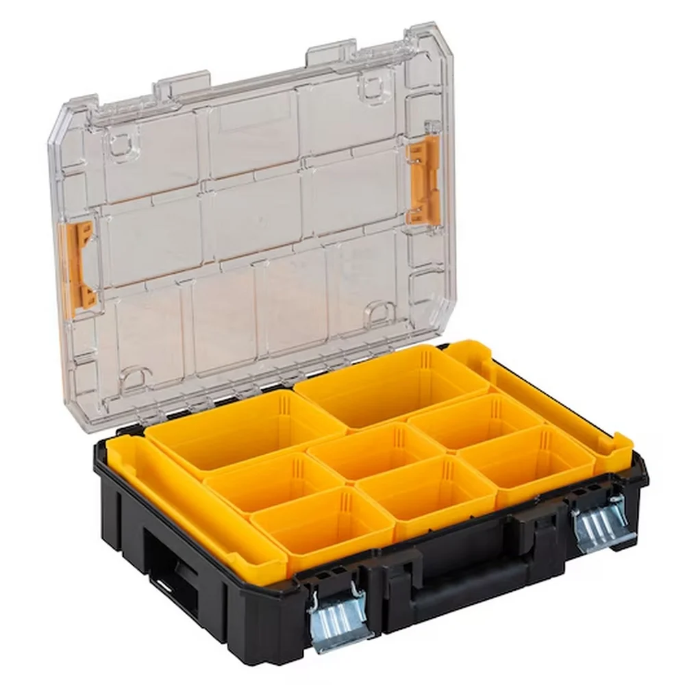Maleta Plastica Organizadora Tstak Tampa Transparente para Ferramentas 47X31X15CM Dewalt DWST17805