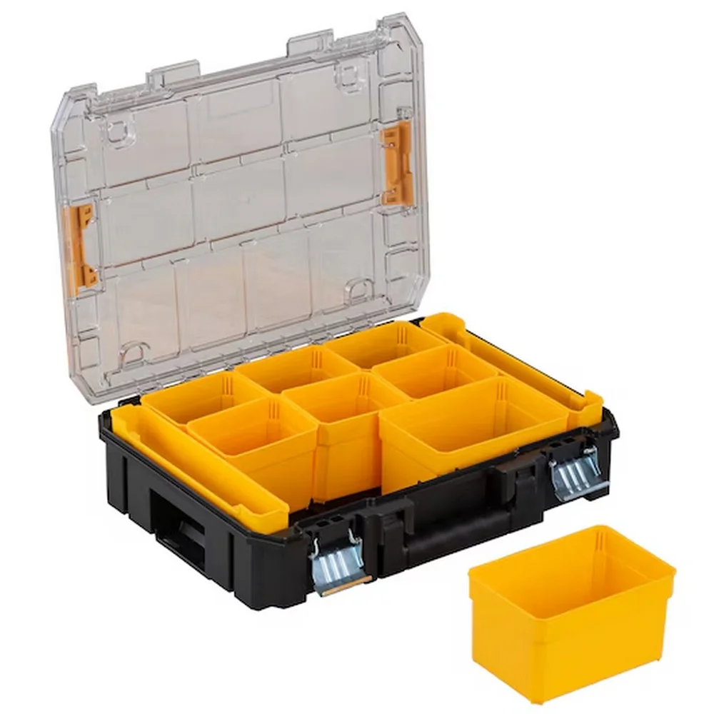 Maleta Plastica Organizadora Tstak Tampa Transparente para Ferramentas 47X31X15CM Dewalt DWST17805