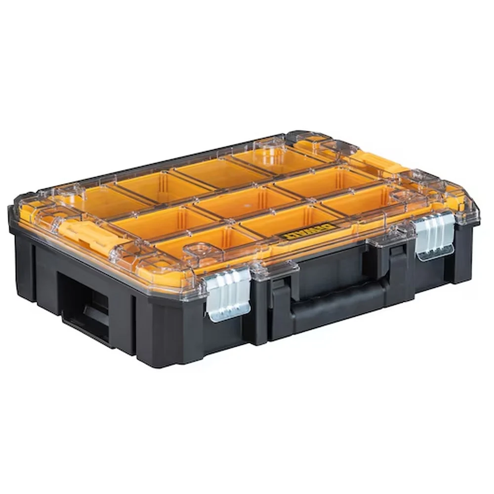 Maleta Plastica Organizadora Tstak Tampa Transparente para Ferramentas 47X31X15CM Dewalt DWST17805