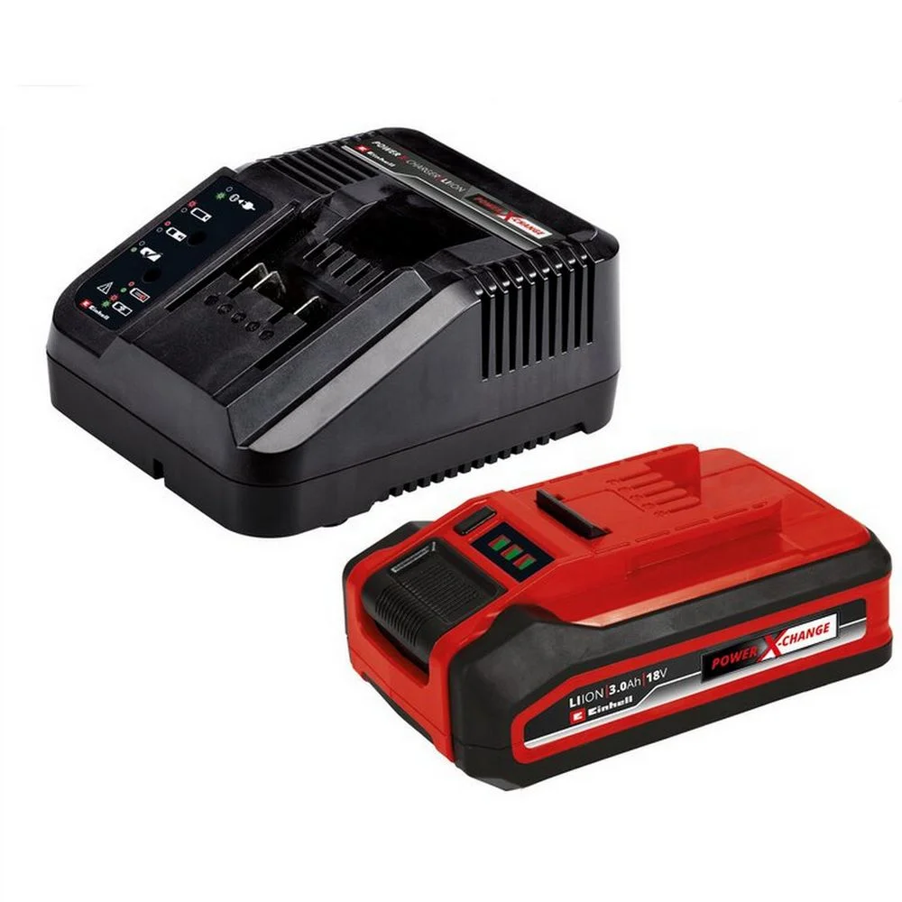 Maquina de Cortar Grama a Bateria 18V Com Carregador 1 Bateria 3AH e Recolhedor 25L 300MM Bivolt Einhell GE-CM 18/30 LI