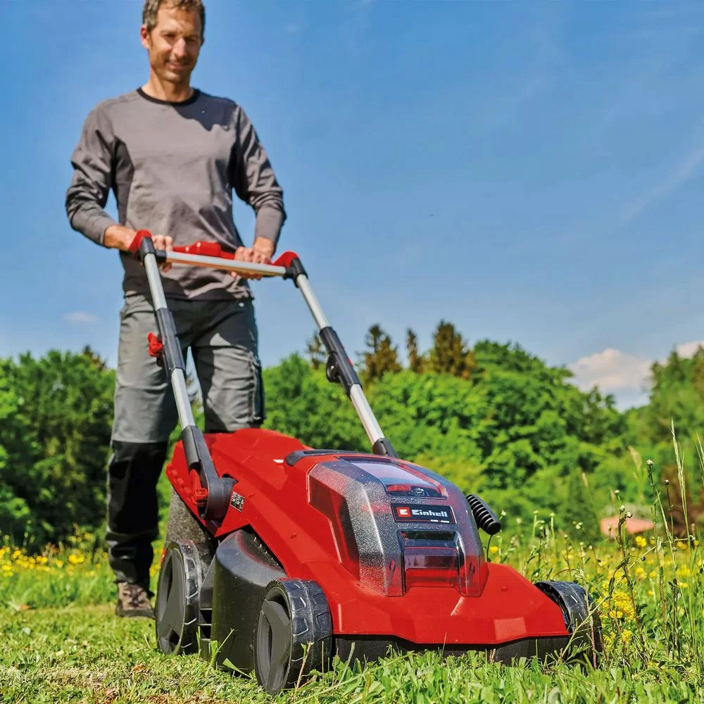 Maquina de Cortar Grama a Bateria 36V Sem Carregador e Bateria com Recolhedor 30L 410MM Einhell GP-CM 36/41 LI