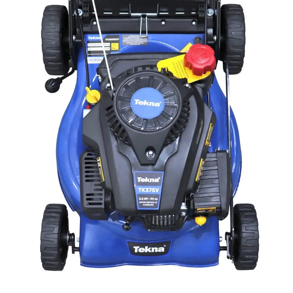 Maquina de Cortar Grama a Gasolina Com Recolhedor 40L Corte 42CM Motor 4T 3,5HP Tekna T430GRR37