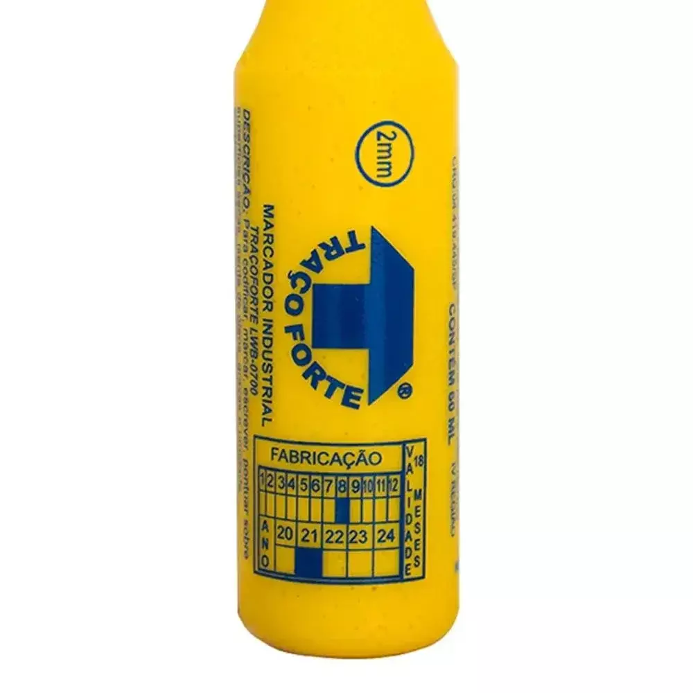 Marcador Industrial Amarelo 2MM/60ML Baden TRACOFORTE