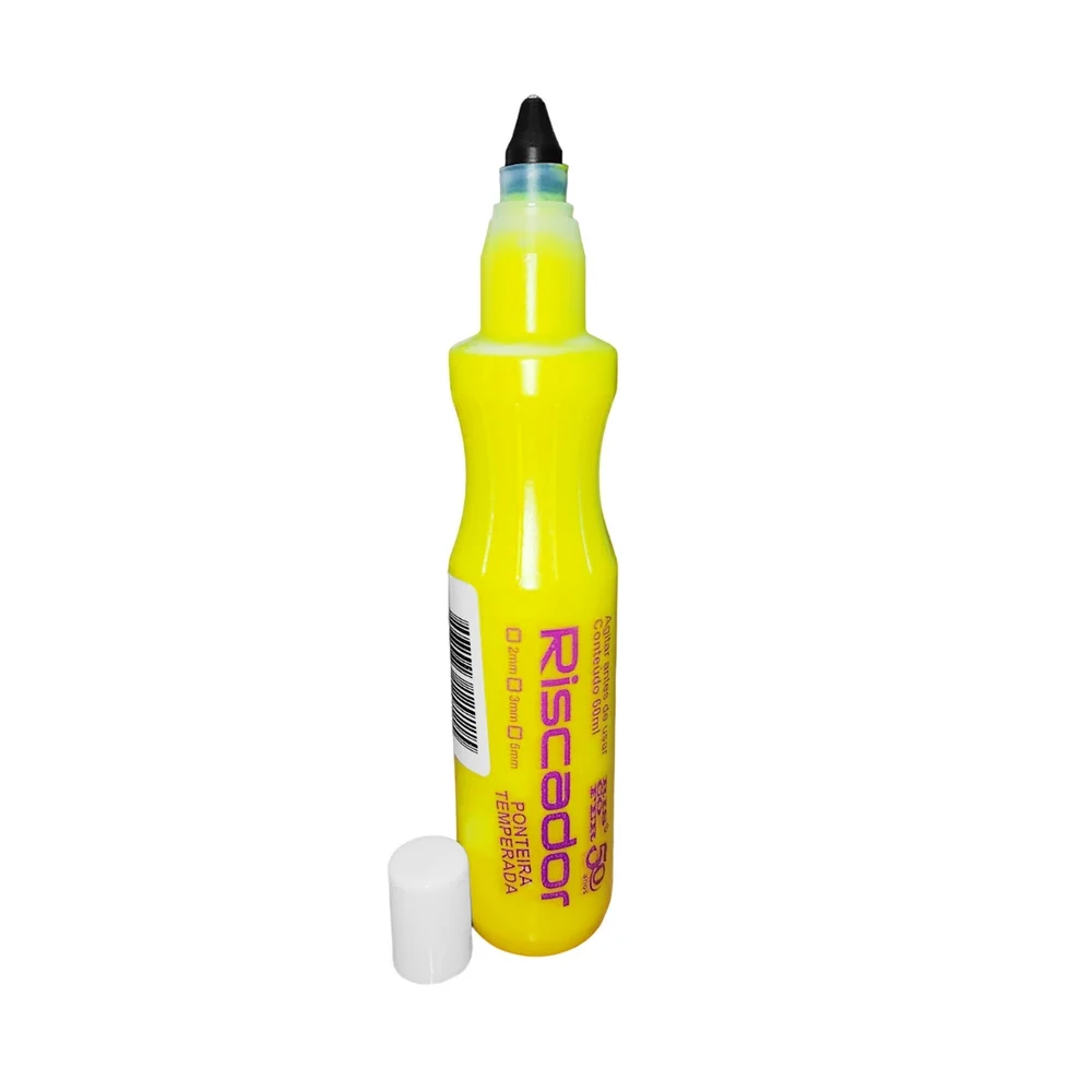 Marcador Industrial Amarelo 2MM/60ML Riscofer PL60
