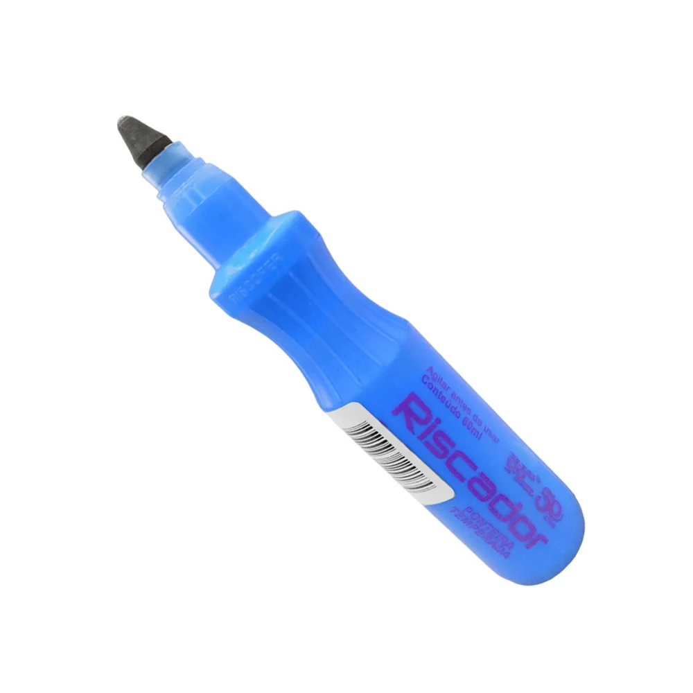 Marcador Industrial Azul 3MM/60ML Riscofer PL60