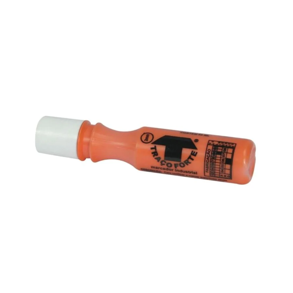 Marcador Industrial Laranja 3MM/60ML Baden TRACOFORTE