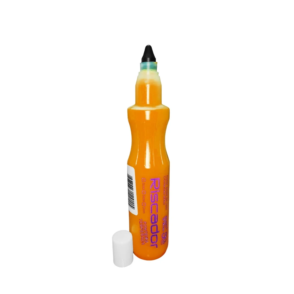 Marcador Industrial Laranja 3MM/60ML Riscofer PL60