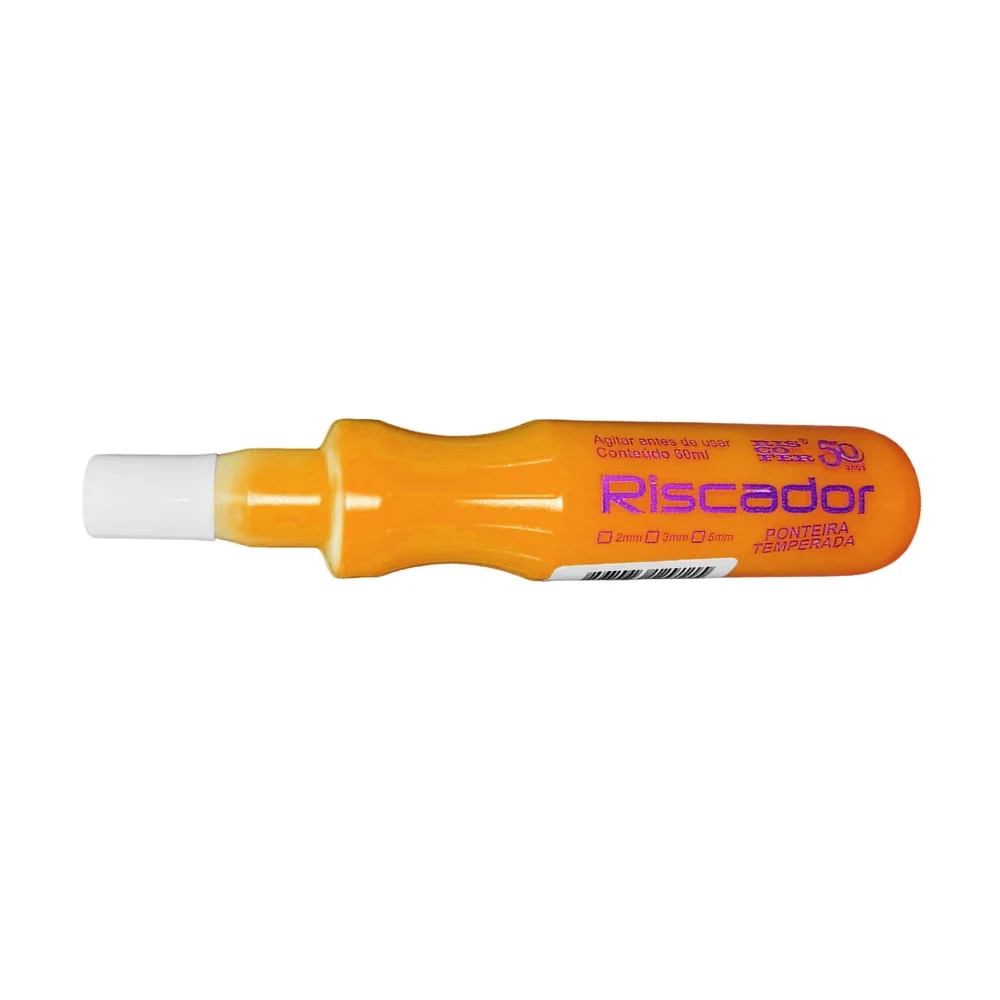 Marcador Industrial Laranja 3MM/60ML Riscofer PL60