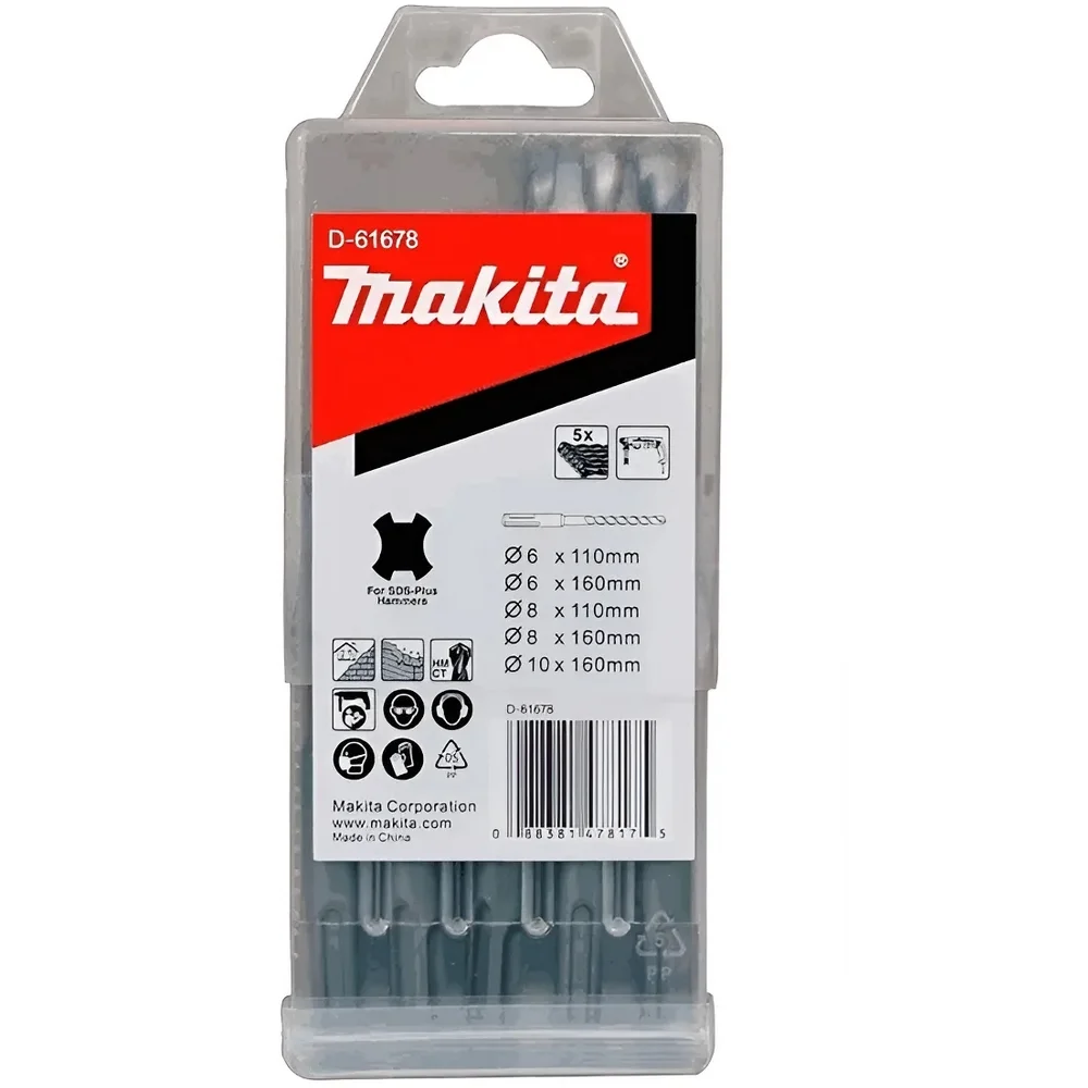 Martelete Perfurador Rompedor 2,9KG SDS-Plus com Maleta e Acessorios 26MM-3J 110V 800W Makita HR2670X6
