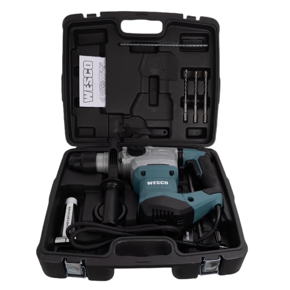 Martelete Perfurador Rompedor 5,7kg SDS-Plus com Maleta 5,5J 220V 1500W Wesco WS3230K.1