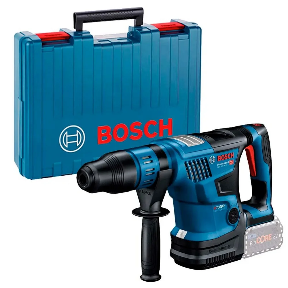 Martelete Perfurador Rompedor Bateria 18V Brushless SDS-MAX Sem Carregador e Bateria 35MM Bosch GBH 18V-36C
