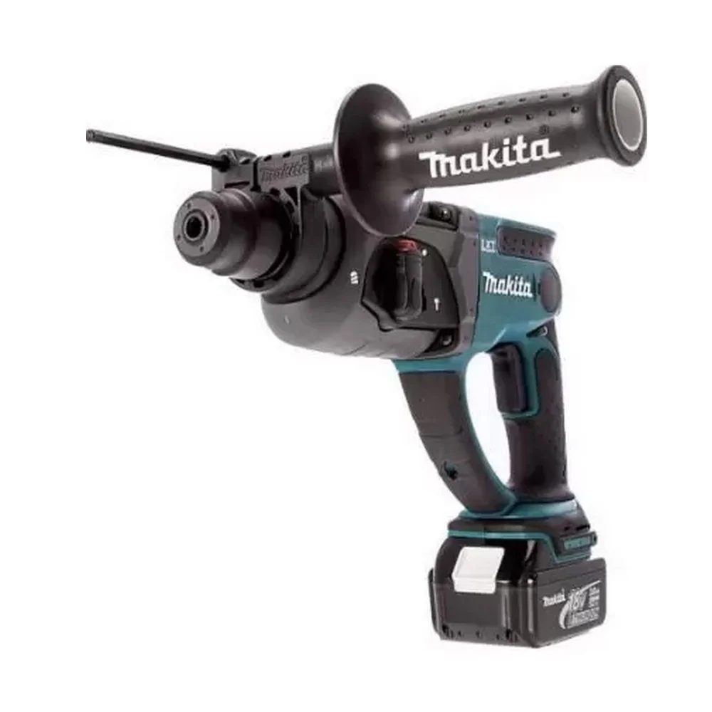 Martelete Perfurador Rompedor Bateria 18V SDS-Plus com Maleta Carregador e 2 Baterias 3AH 20MM Bivolt Makita DHR202RFE