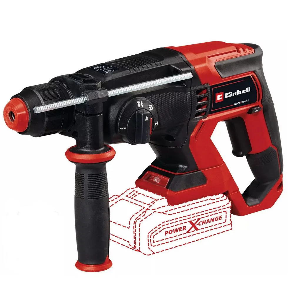 Martelete Perfurador Rompedor Bateria 18V SDS-Plus Sem Carregador e Bateria com Maleta 20MM Einhell TE-HD 18/20 LI