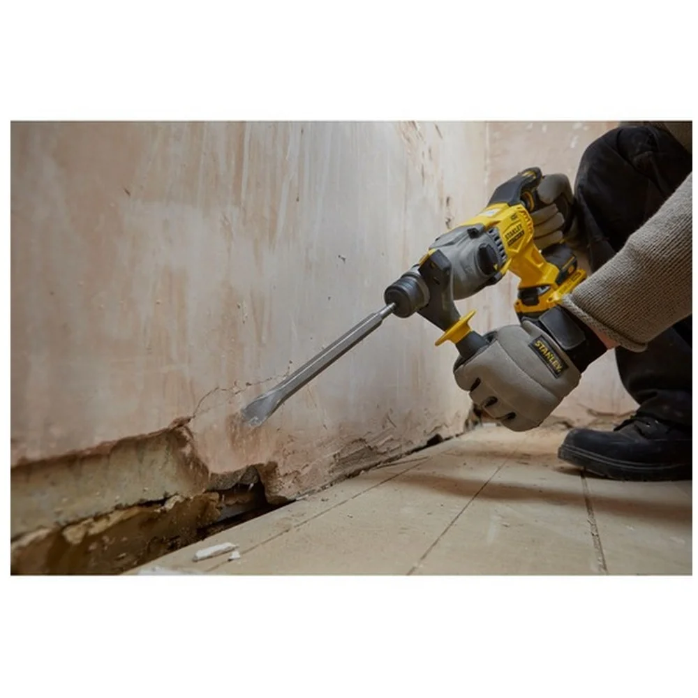 Martelete Perfurador Rompedor Bateria 20V Max Brushless SDS-Plus Maleta Carregador 2 Baterias 22MM Bivolt Stanley SBH900D2K-BR