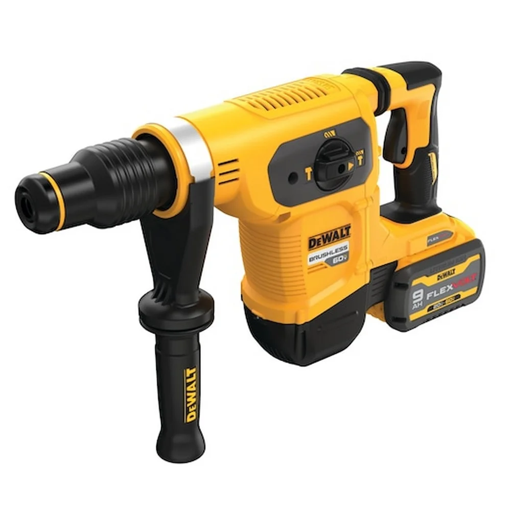 Martelete Perfurador Rompedor Bateria 60V Max Brushless SDS-MAX Carregador Maleta 2 Baterias 9AH 40MM 220V Dewalt DCH481X2-B2