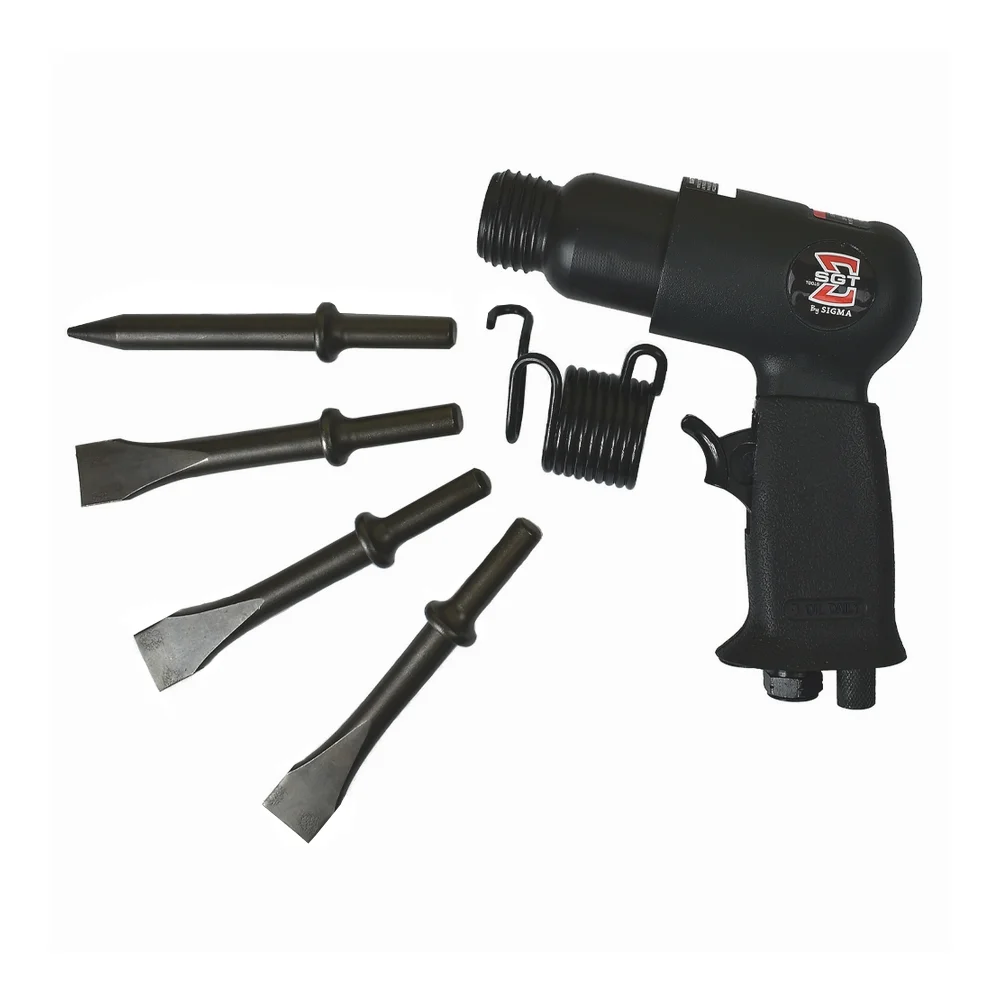 Martelete Rebarbador Pneumatico Encaixe Redondo 10,2MM 3500BPM 1,2KG Sigma SGT-1512R