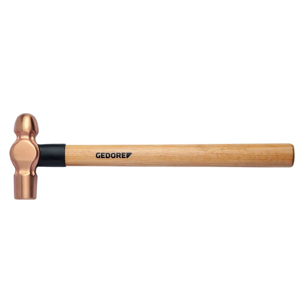 Martelo Bola de Cobre Cabo de Madeira 230G Gedore 6000AF