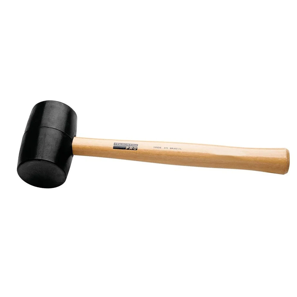 Martelo de Borracha Cabo de Madeira 68MM-450G Tramontina Pro 40681/016