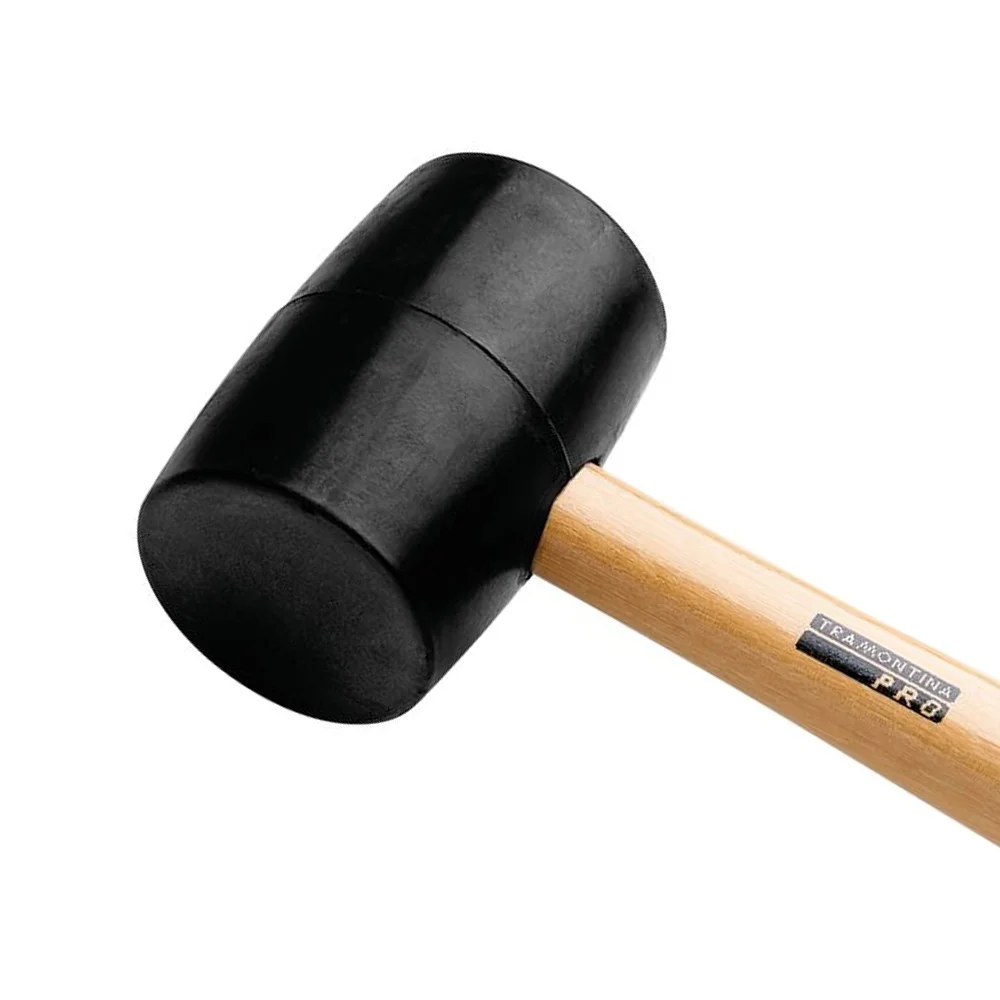 Martelo de Borracha Modelo Americano Cabo de Madeira 55MM-225G Tramontina Pro 40681/008