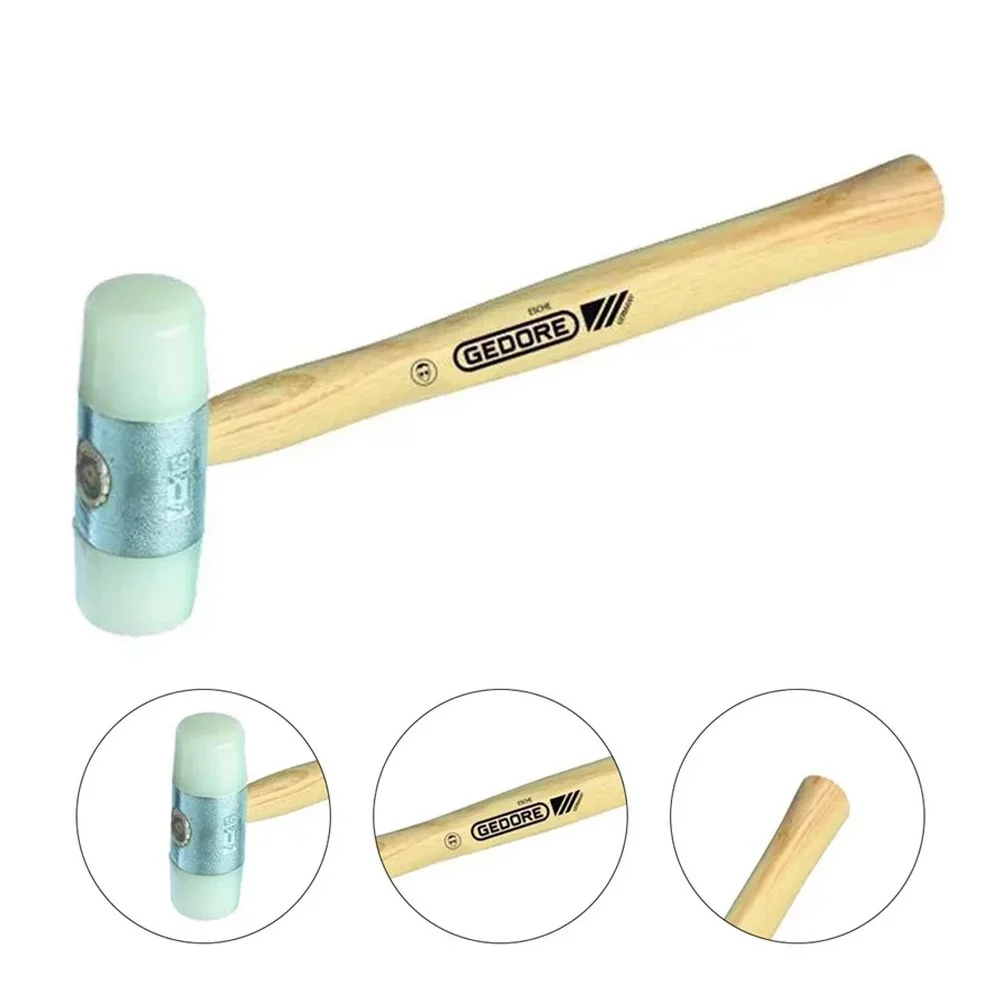 Martelo de Nylon Cabo de Madeira 160G-22MM Gedore 225E22
