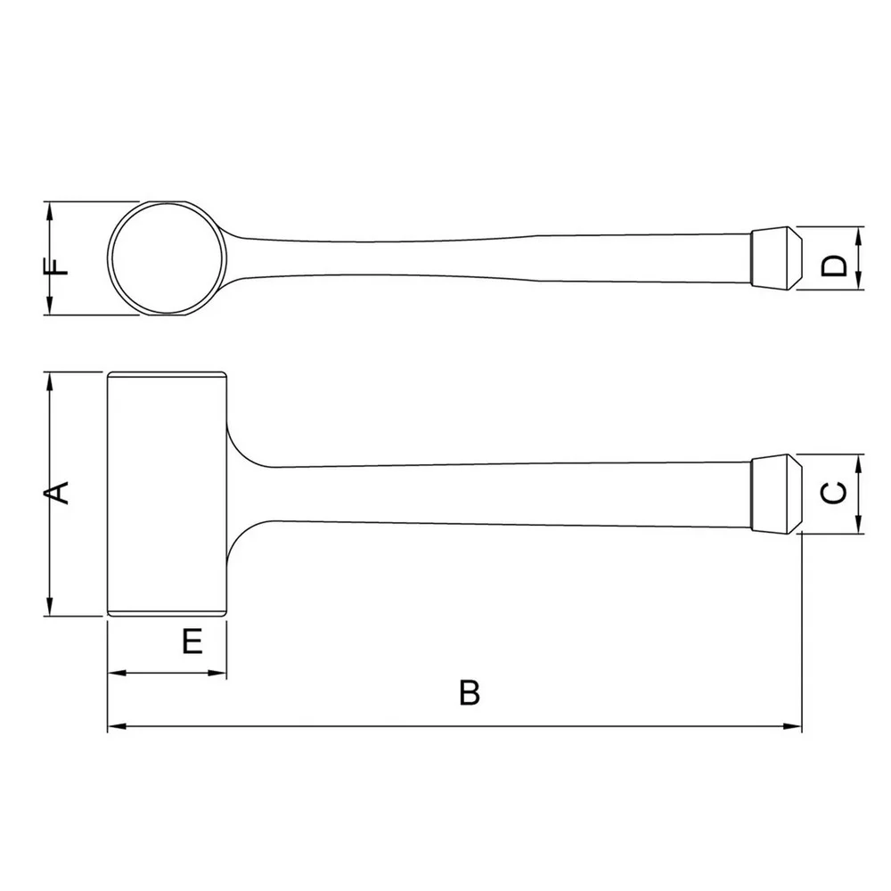 Martelo de Poliuretano Antirretrocesso 500G Tramontina Pro 40673/037