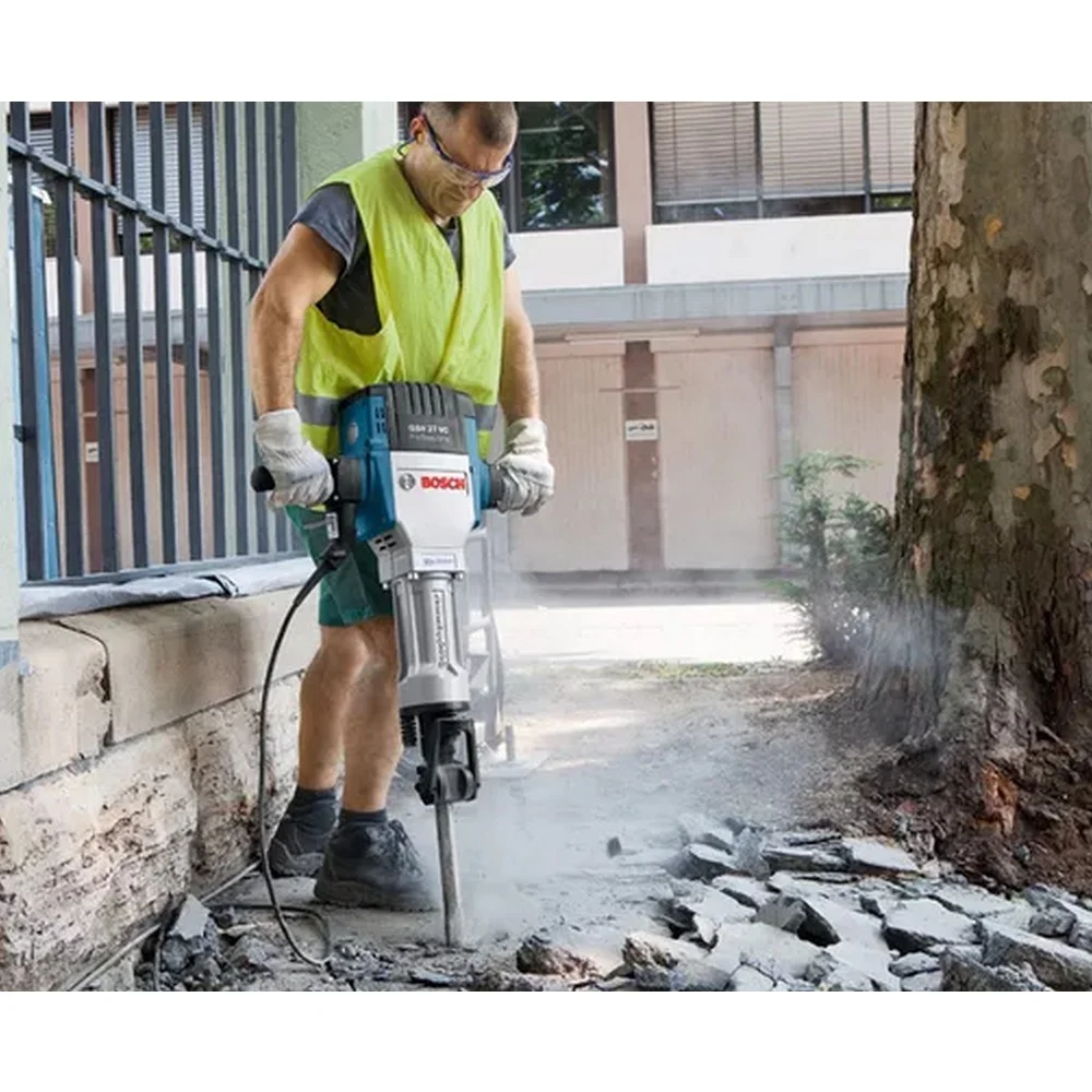 Martelo Demolidor 29,5kg Encaixe Sextavado 28MM com Maleta 62J 220V 2000W Bosch GSH 27 VC