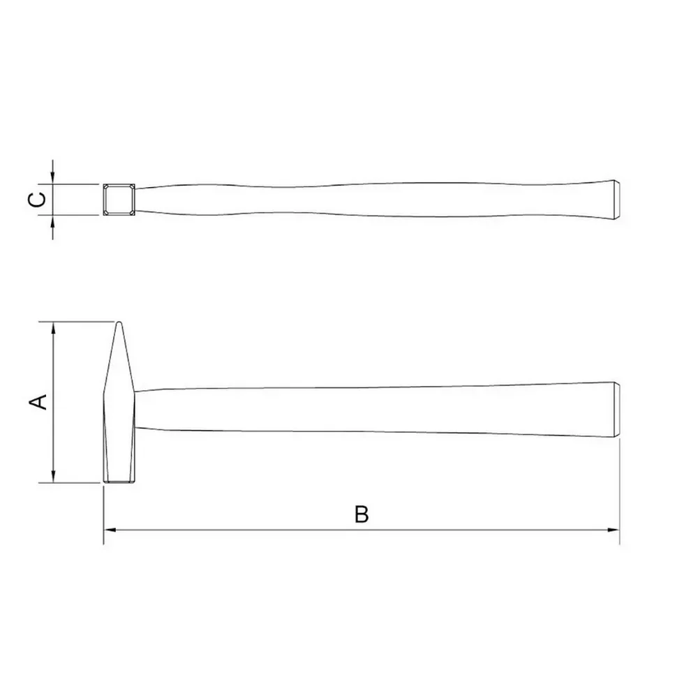 Martelo Pena Basic Cabo de Madeira 1KG Tramontina 40443/010