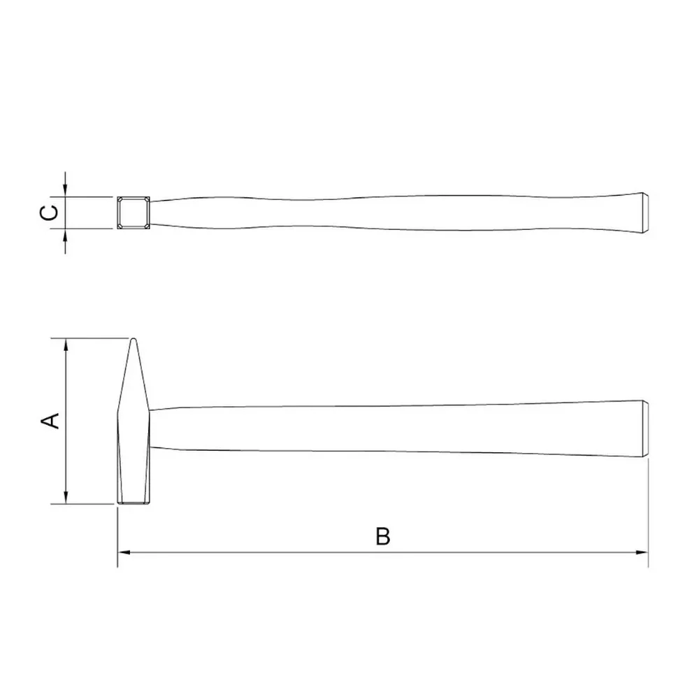 Martelo Pena Basic Cabo de Madeira 800G Tramontina 40443/009