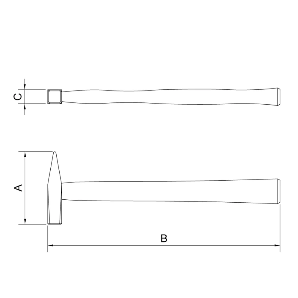 Martelo Pena Cabo de Madeira 300G Tramontina Pro 40440/005
