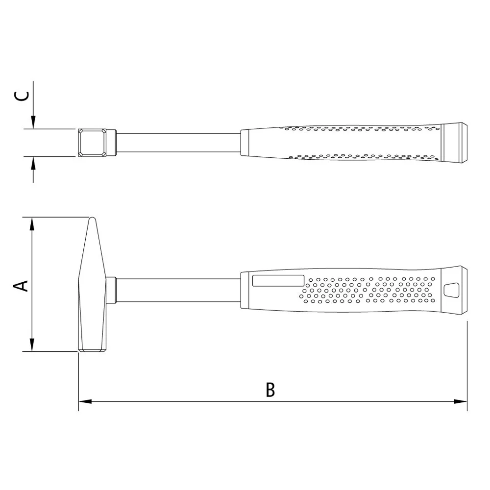 Martelo Pena Cabo Tubular 500G Tramontina Pro 40444/007