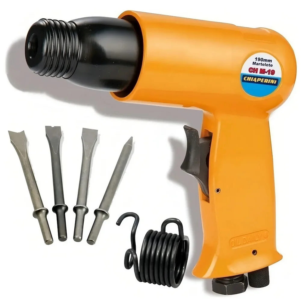 Martelo Rebarbador Pneumatico Encaixe Redondo 10,2MM 3500BPM 1,4KG Chiaperini CH M-19