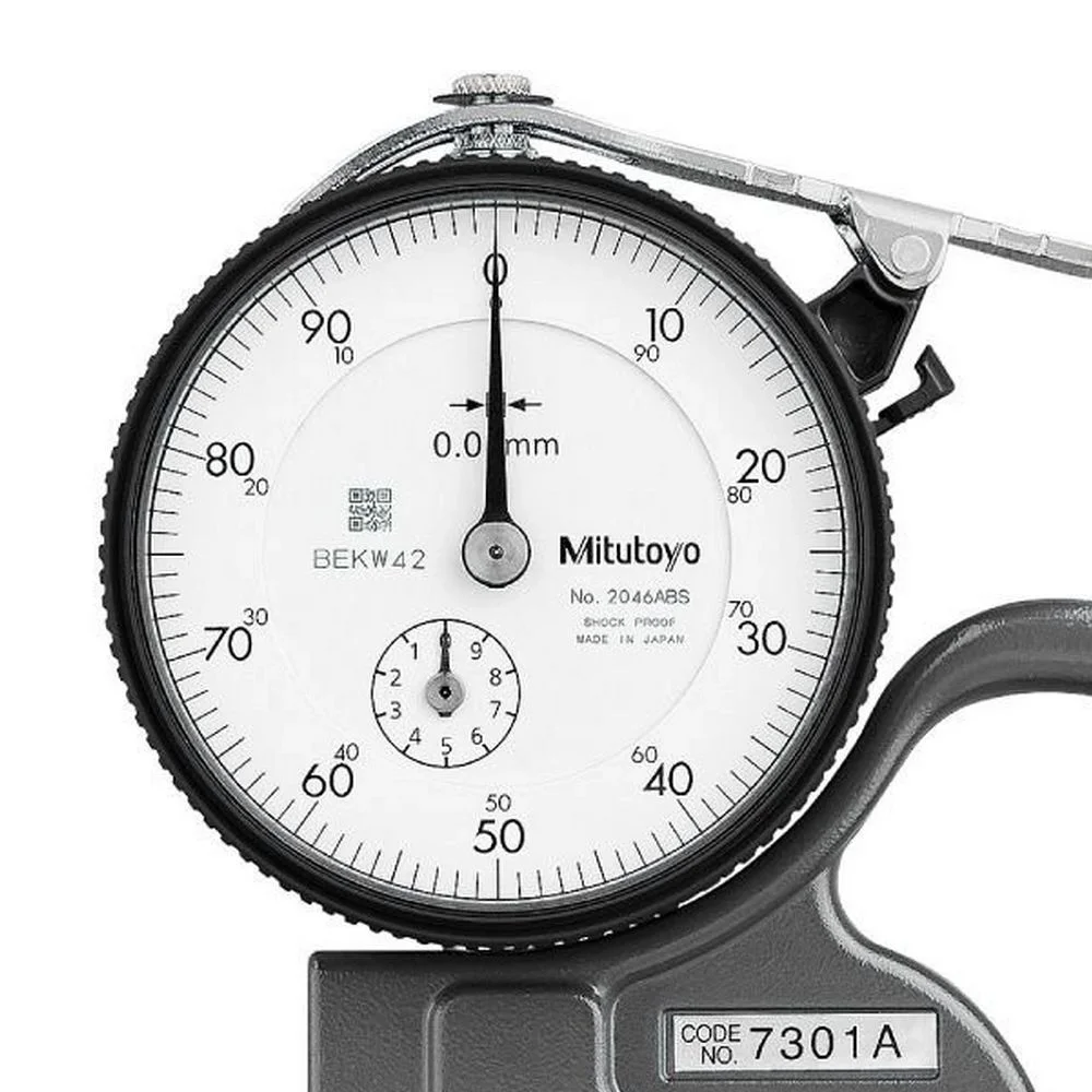 Medidor de Espessura Graduacao 0,01MM 0 A 10MM Mitutoyo 7301A