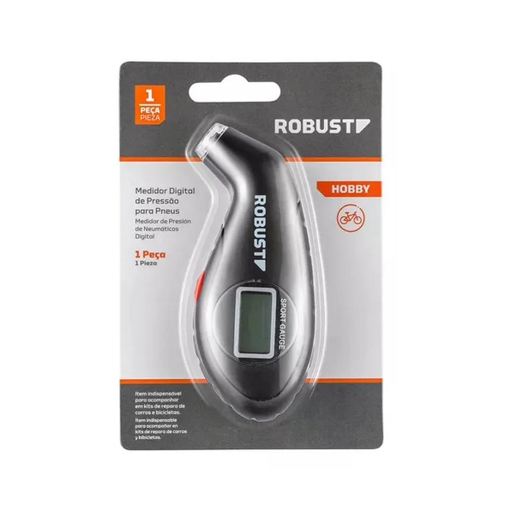 Medidor de Pressao Digital Para Pneus 100PSI Robust S38100829