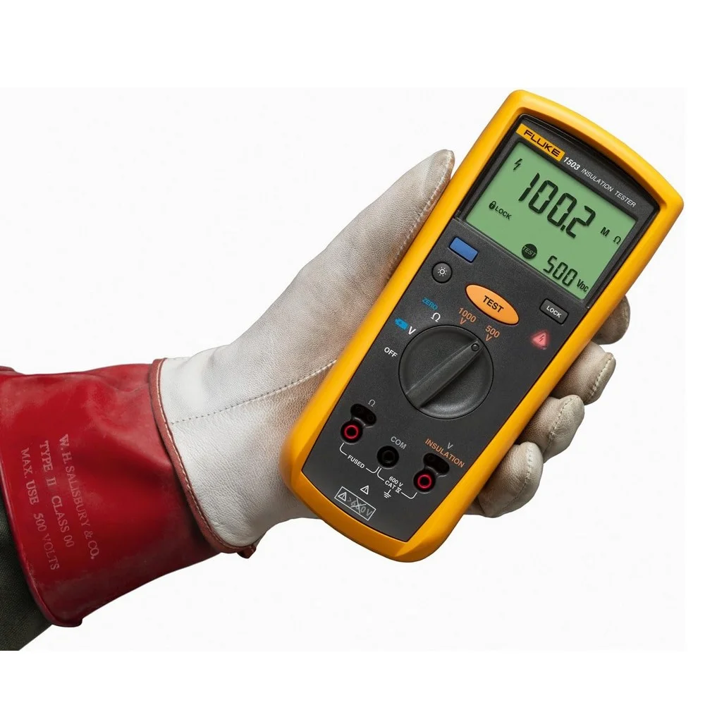 Megometro Digital Portatil 1000V AC/DC CAT.IV 600V 2G OHMS Fluke 1503
