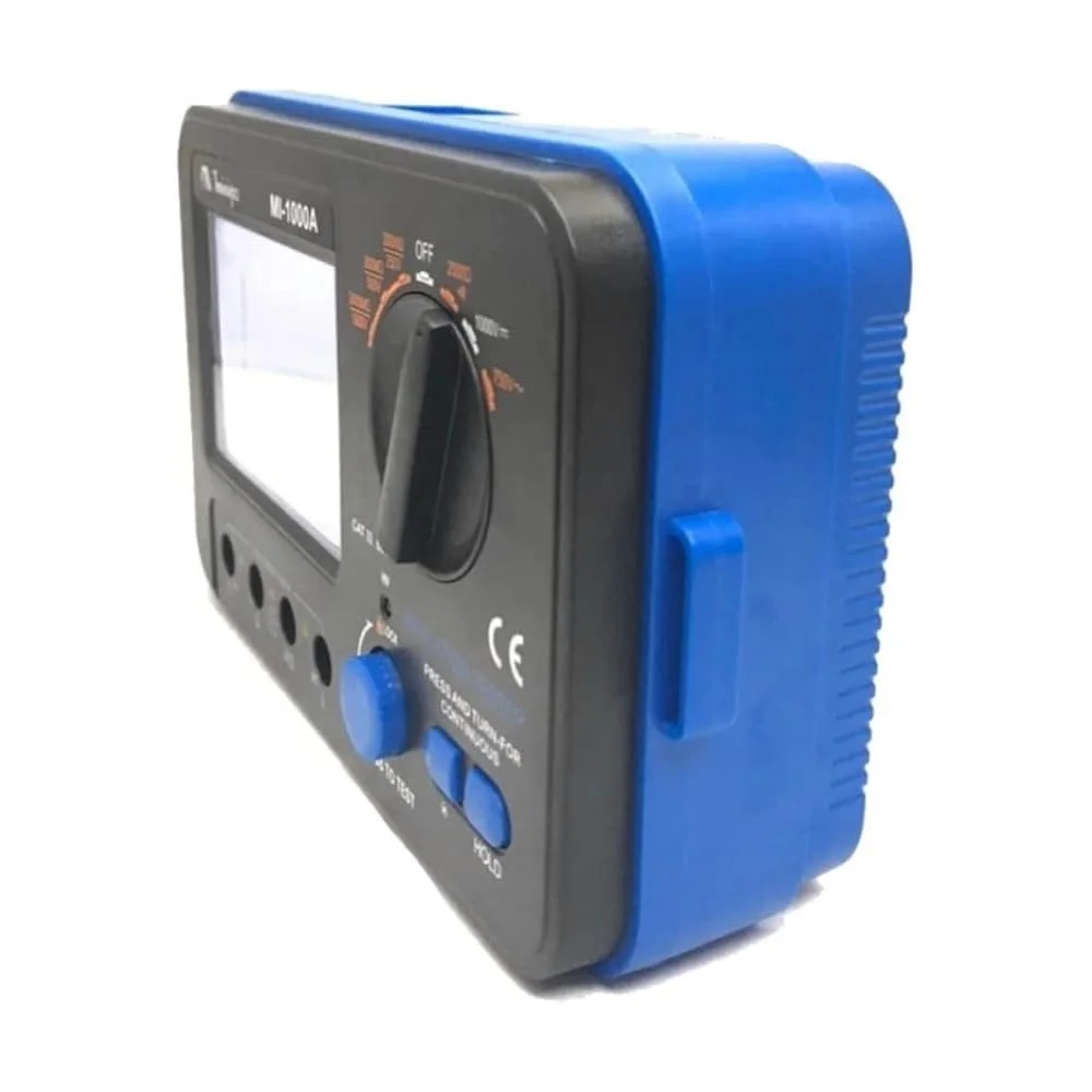 Megometro Digital Portatil 750V AC 1000V DC CAT.III 600V 0,1-2000M OHMS Minipa MI1000A