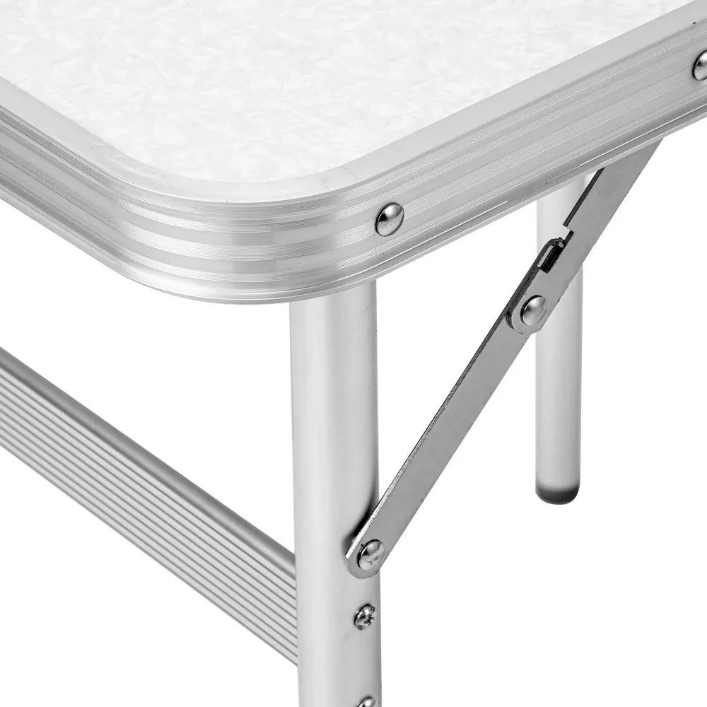 Mesa de Aluminio Dobravel Tampo Em MDF 45X60X59CM Palisad 695828