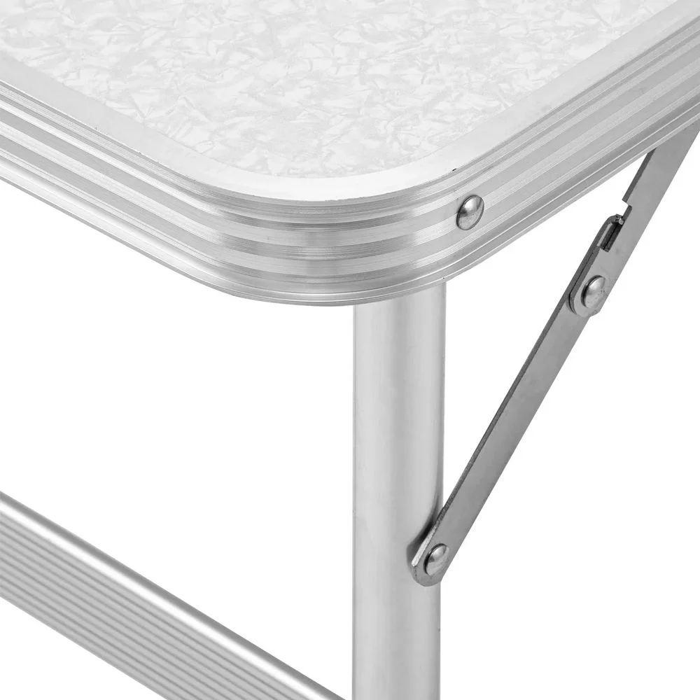 Mesa de Aluminio Dobravel Tampo Em MDF 60X90X70CM Palisad 695838